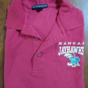 Kansas Jayhawk Embroidered Polo (41 Bird)